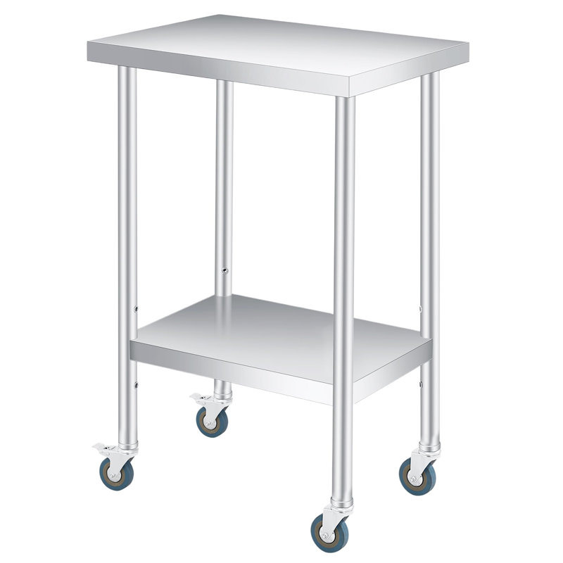 36cm W Stainless Steel Top Workbench