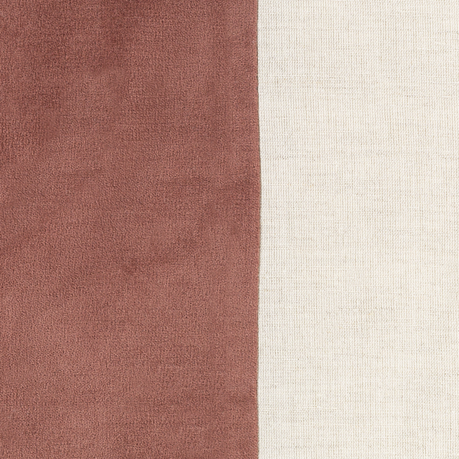 Kat Striped Cotton Throw Pillow, 18" x 18", Dark Brown/Ivory, Polyester/Polyfill