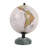 Decorative Globe With Ridged Marble Base For Living Room Decor - Modern Accent For Home And Office Decor - 9", Green & Black