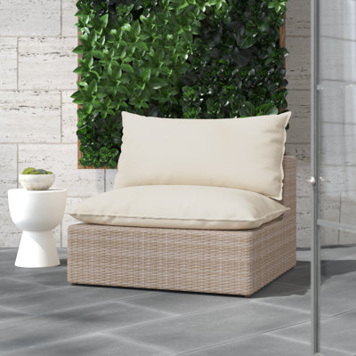 Chaise de patio avec coussins Davida