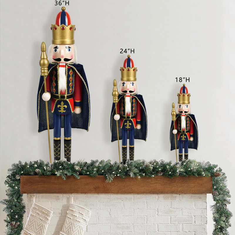 Christmas Nutcracker, 18" H x 4.1" W x 5.5" D
