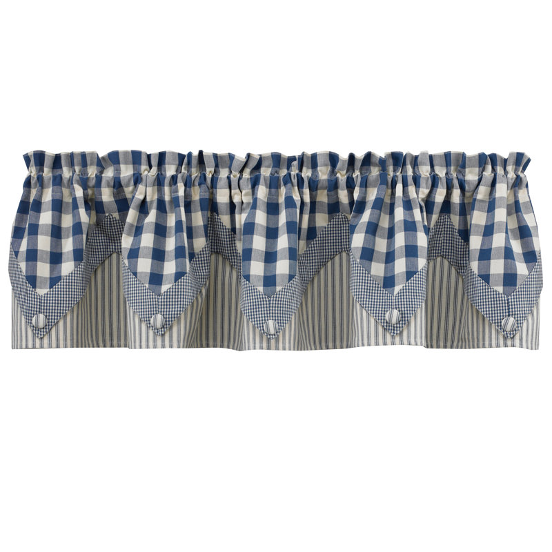 Arthuro Cotton Plaid Tailored Window Valance