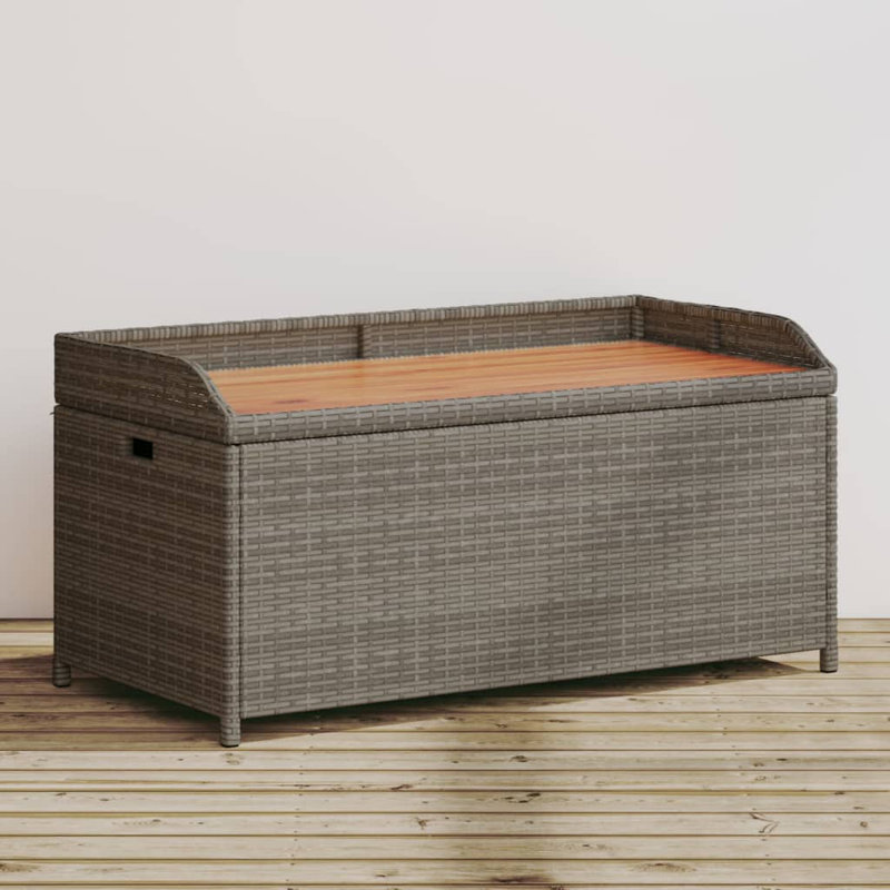 Amein Polyethylene (PE) Wicker Wicker Outdoor Bench