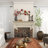 Multi Colored Metal Embossed Plate Home Wall Decor with Scroll Frame