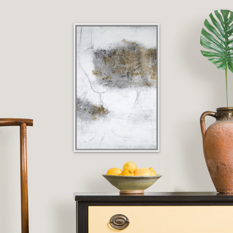 Breath of Air IV - reproduction sur toile, H 26 po x l 18 po x P 1,75 po, Cadre flottant blanc