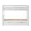 Twin Over Pull-Out Bunk Bed With Trundle, White