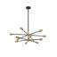 Luminaire suspendu moderne Mid-Century lustre moderne Spoutnik, lustre noir et or George Oliver-1061878056-1010165726-1061878039