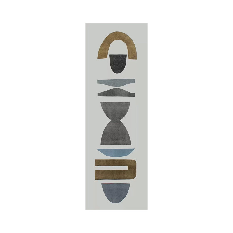 Neutral Totems VI by Rob Delamater - Panoramic Gallery-Wrapped Canvas Giclée on Canvas, 30.48 cm H x 91.44 cm W x 1.91 cm D