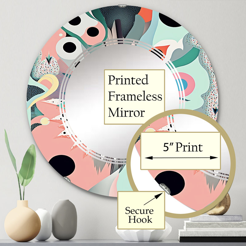 Miroir mural Scuderi, 24 po x 24 po