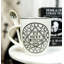 Ensemble de grandes tasses et cuillères en porcelaine Ebros Wicca