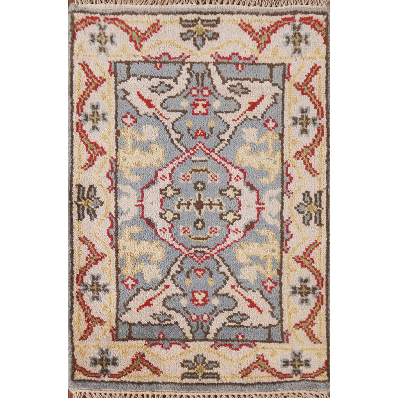 Grey Oushak Indian Rug 2x3