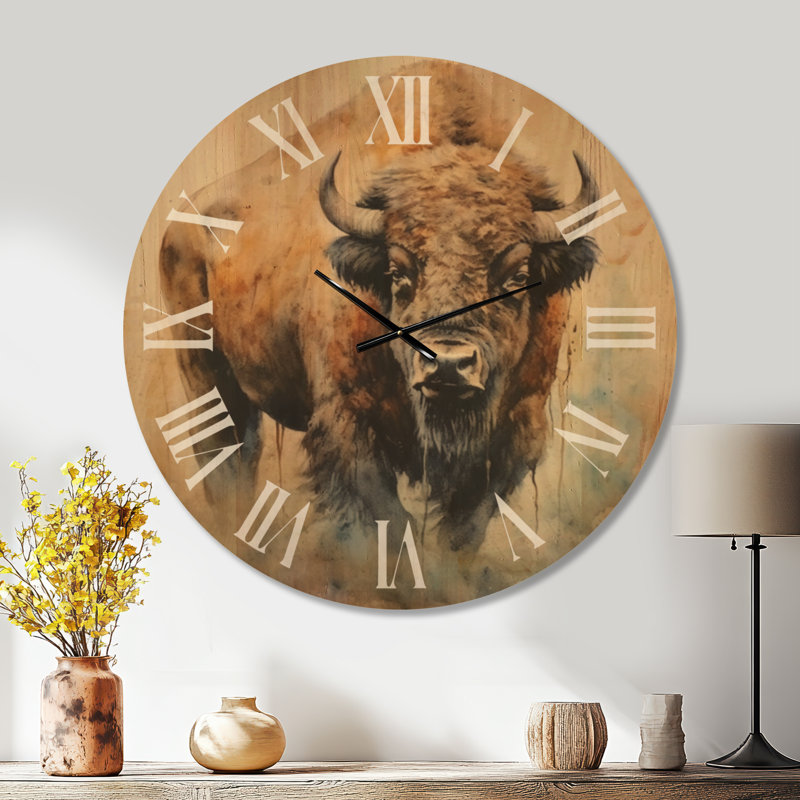 Horloge murale Buffalo Majesty, Oversized