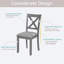 Chaises de salle à manger élégantes et confortables en bois d'hévéa pour la cuisine et le salon