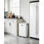 Poubelle à pédale à double compartiment de 60 L, blanc lisse-135483085