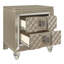 Glamour 1 table de chevet de 2 tiroirs en acrylique table de chevet de luxe chambre à coucher garniture de miroir biseauté