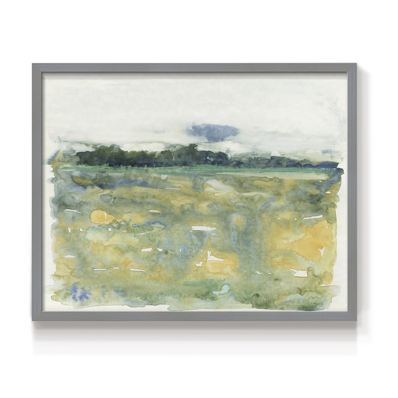 «Flowing Landscape II», reproduction encadrée, Gris, H 11 po x l 14 po