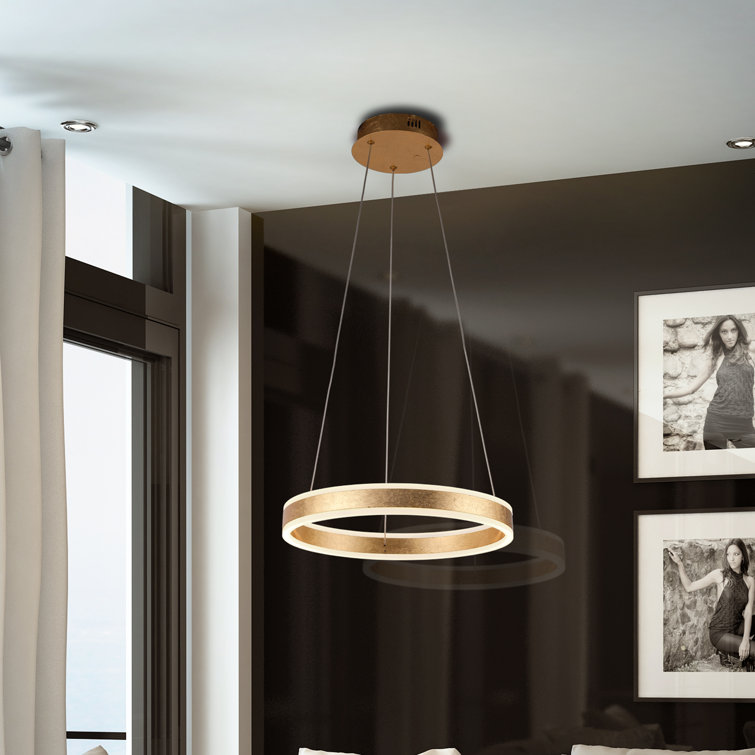Callendale 1-Light LED Wagon Wheel Chandelier