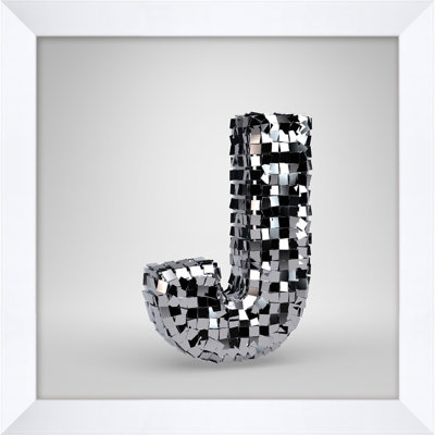 Disco Letter J Print by Mat Sanders