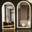 Bowfront Floor Mirror