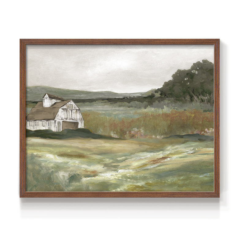 Après-midi à la ferme - Reproduction encadrée - Restickable, Noyer, H 16 po x l 20 po