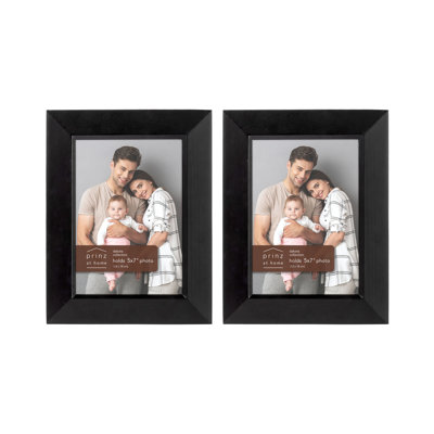  Prinz Dakota Wood Wall or Tabletop Picture Frame - Two Photo Frame Set