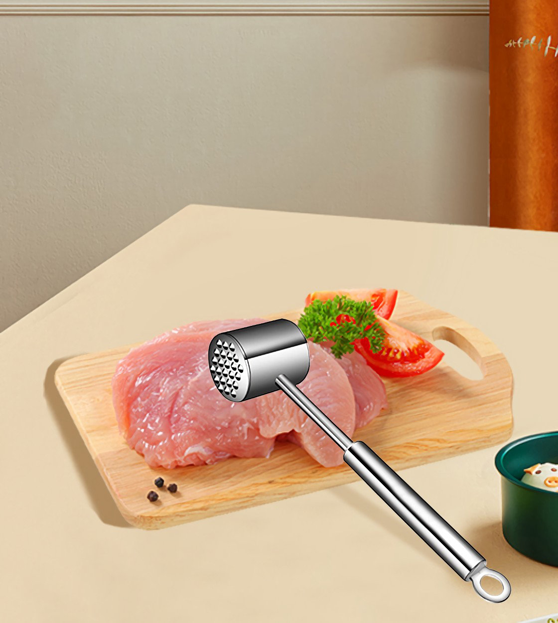 YINXIER Stainless Steel Manual Meat Tenderizer