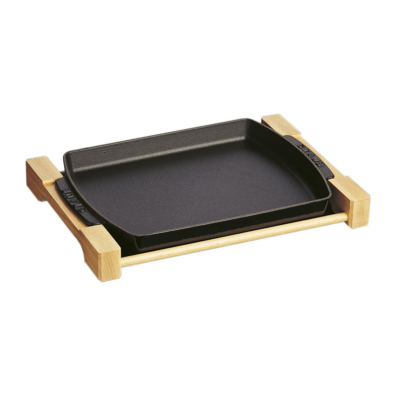 Plaque chauffante rectangulaire en fonte 8,27 po