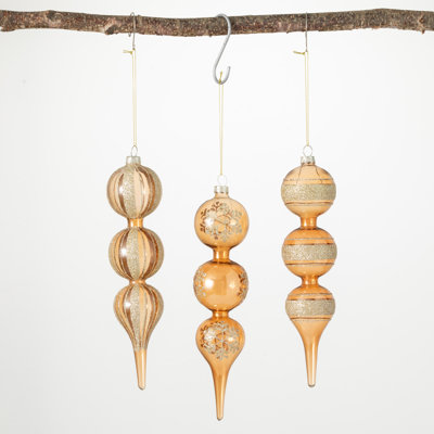Maison De Noel 10'' Glass Finial Ornament