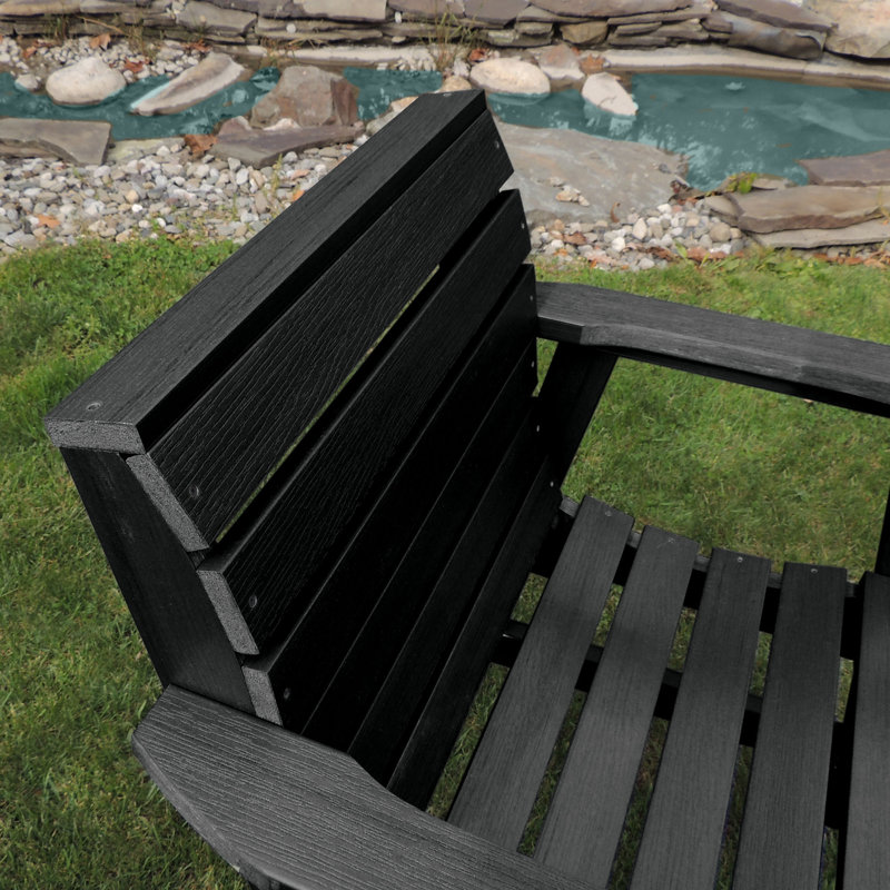 Chaise de patio Midwest, Noir