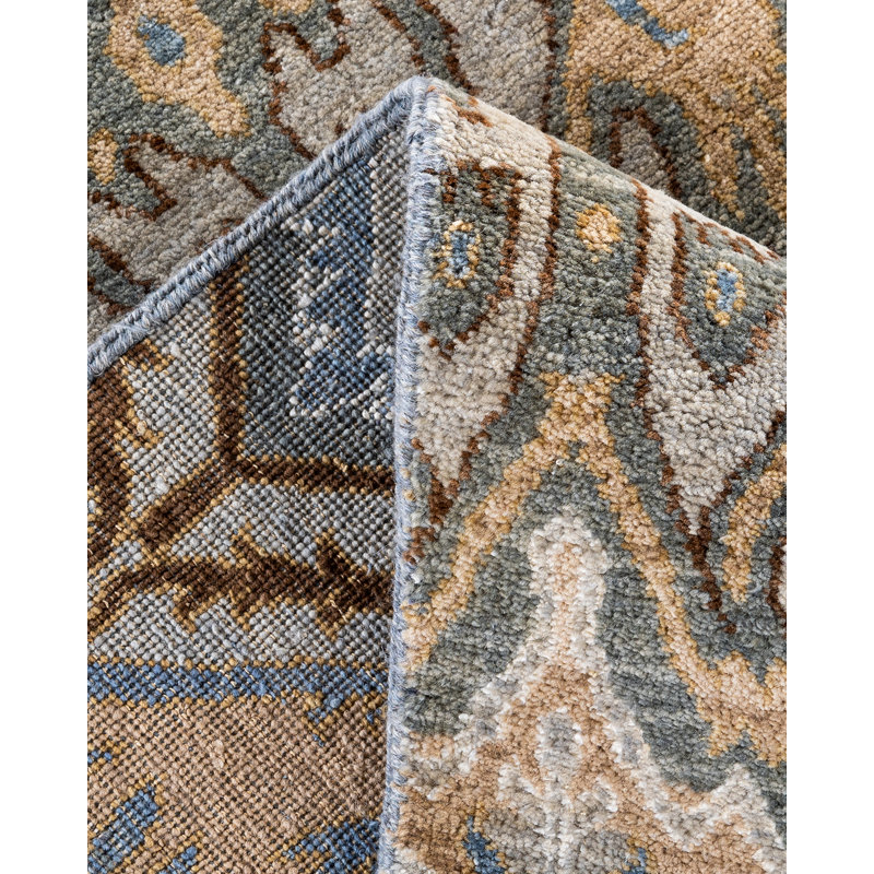 Overdyed One-of-a-Kind 8'1" x 8'4" Hand Knotted Area Rug