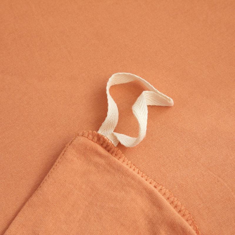 Ensemble de housse de couette 100% coton VCLIFE, Rose pêche, Housse de couette simple TG + 2 taies d'oreiller