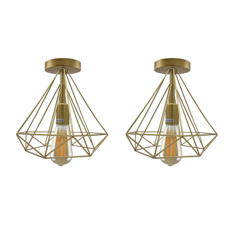 Aliahna Flush Mount, Gold
