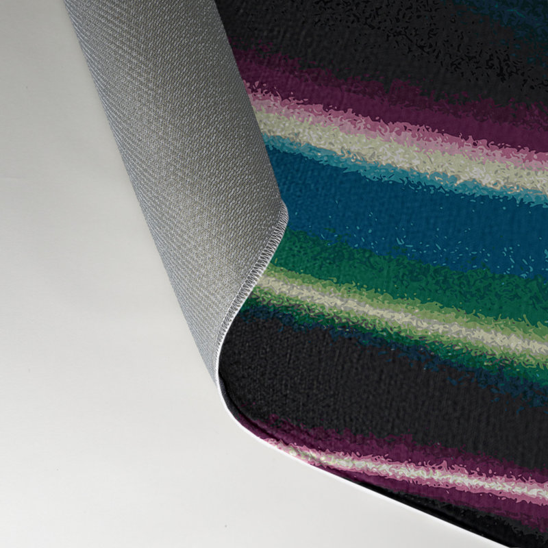 Tapis d'intérieur et d'extérieur mauve Nature, Rectangle 5 pi x 7 pi