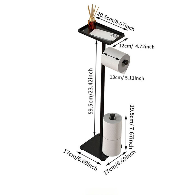 Ambriel Free Standing Toilet Paper Holder