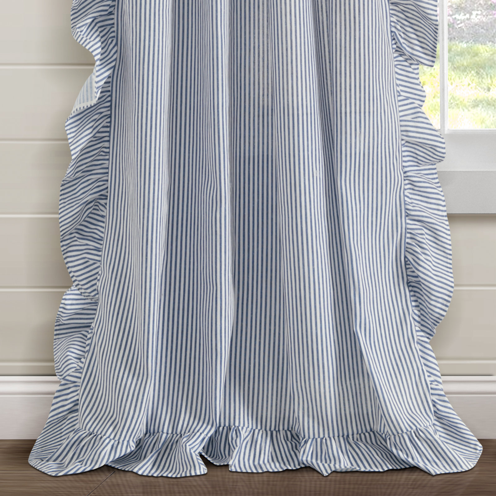 Yolandi Room Darkening Curtain, Navy