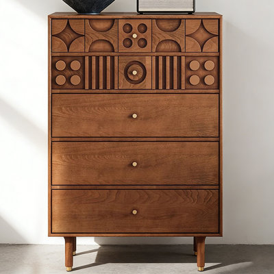 Modern Walnut Solid Wood Sideboard