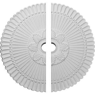 Endurathane Nexus Ceiling Medallion, 30"OD x 3 1/2"ID x 3"P (Fits Canopies up to 2 3/4"), Two Piece, Factory Primed