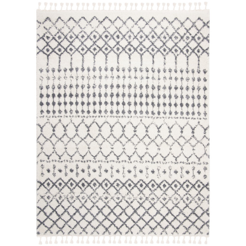 Lia Fringe Shag Performance Southwestern Rug, Rectangle 5' x 7'