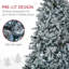 Arbre de Noël artificiel 7,5 pi avec lumières DEL blanc froid
