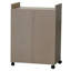 Armoire de cuisine sur roulettes 24 "Armintha, support à micro-ondes avec tiroir et deux portes-86916796
