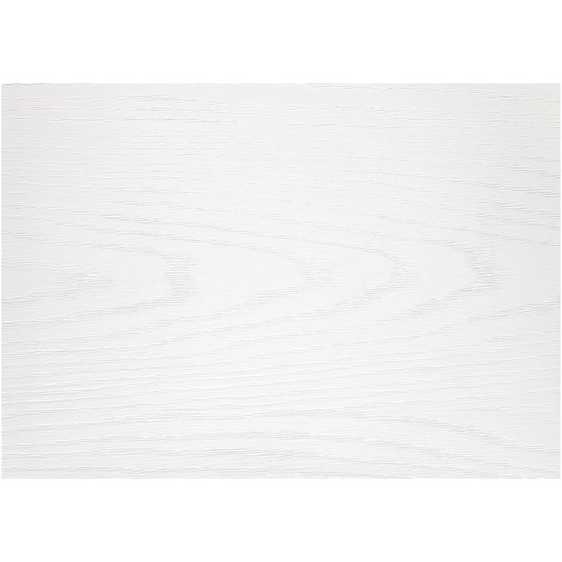 Table de salle à manger contemporaine en bois à finition blanche 1pc