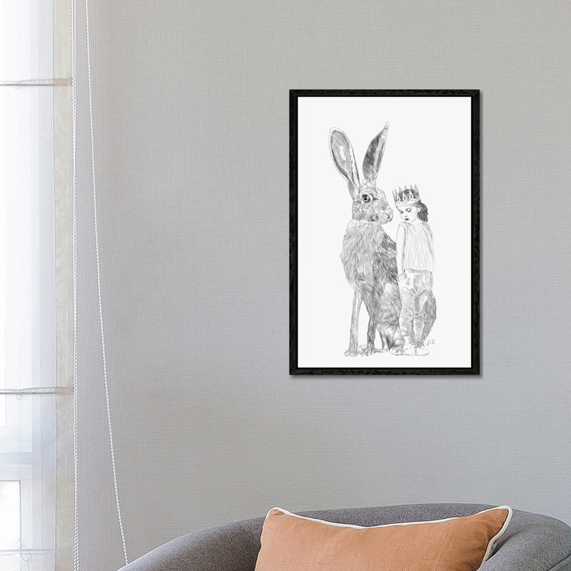 A Bigger World I by Jenny Rome - Print on Canvas, 66.04 cm H x 45.72 cm W, Black Framed