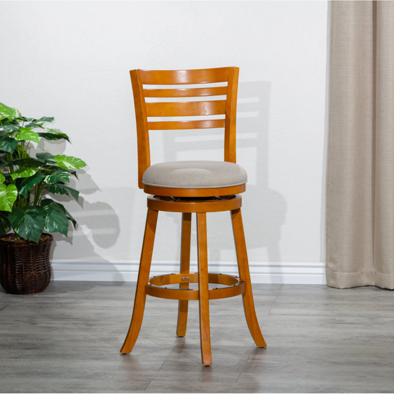 Tabouret Nichoas, Naturel, Blanc, Tabouret de bar (siège d'une hauteur de 30,1 po)
