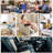 Bamboo Couch Arm Tray With Adjustable Tabletop,Foldable Couch Arm Rest Table For Couch,Non-Slip Couch Arm Table Clip Fits Couch Pillow,Suitable Couch Tray For Snacks,Black