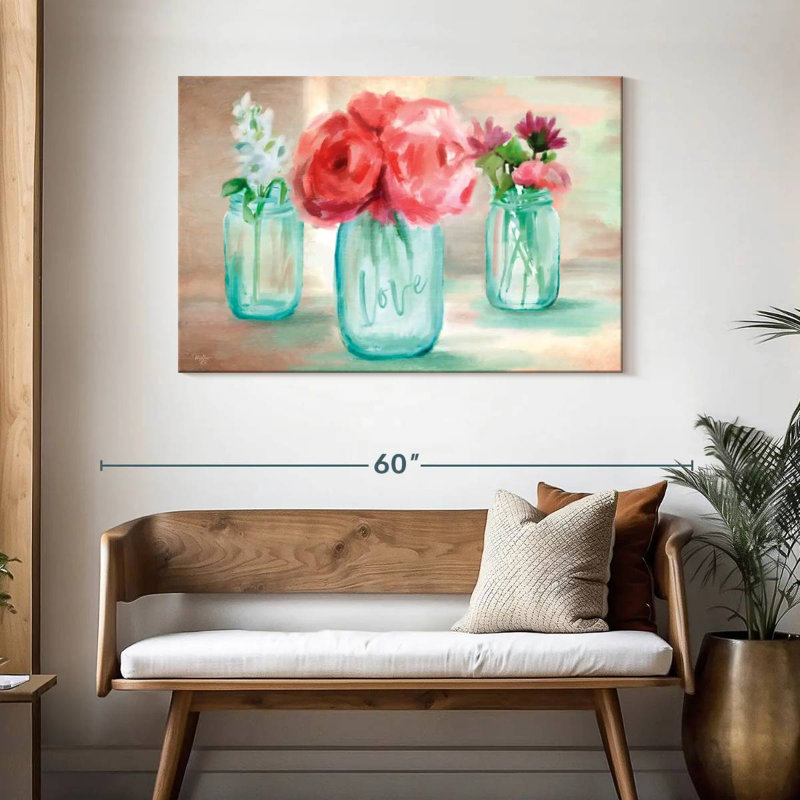 Trio de fleurs Harnek, H 30 po x l 45 po