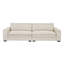 Le canapé moderne de style Mid-Century (beige) rehausse l'ambiance de la maison, idéale pour les rassemblements en appartement et la détente dans la chambre à coucher