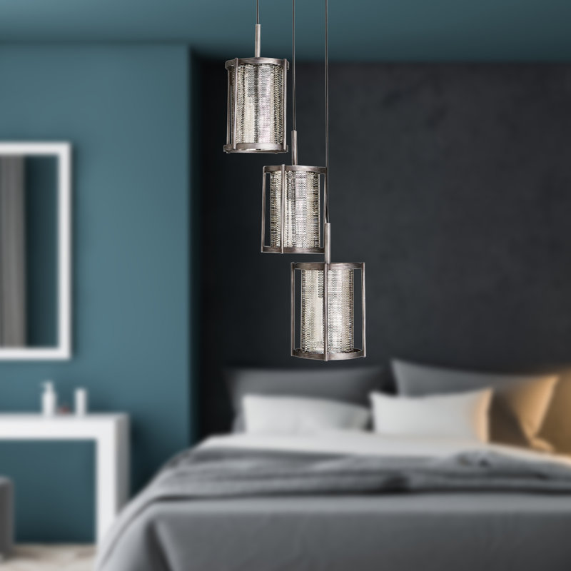 3 - Light Silver Paint Pendant