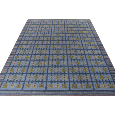 Scandinavian Wool Geometric Area Rug