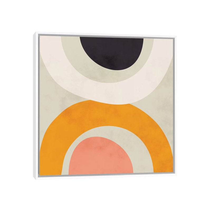 «Geometric Art I» par Ana Rut Bré - impression d'art graphique, Toile blanche encadrée, Aucun mat
