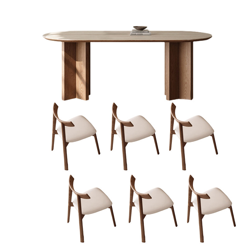 Table de salle à manger Mid-Century, H 29,53 po x L 62,99 po x l 31,5 po